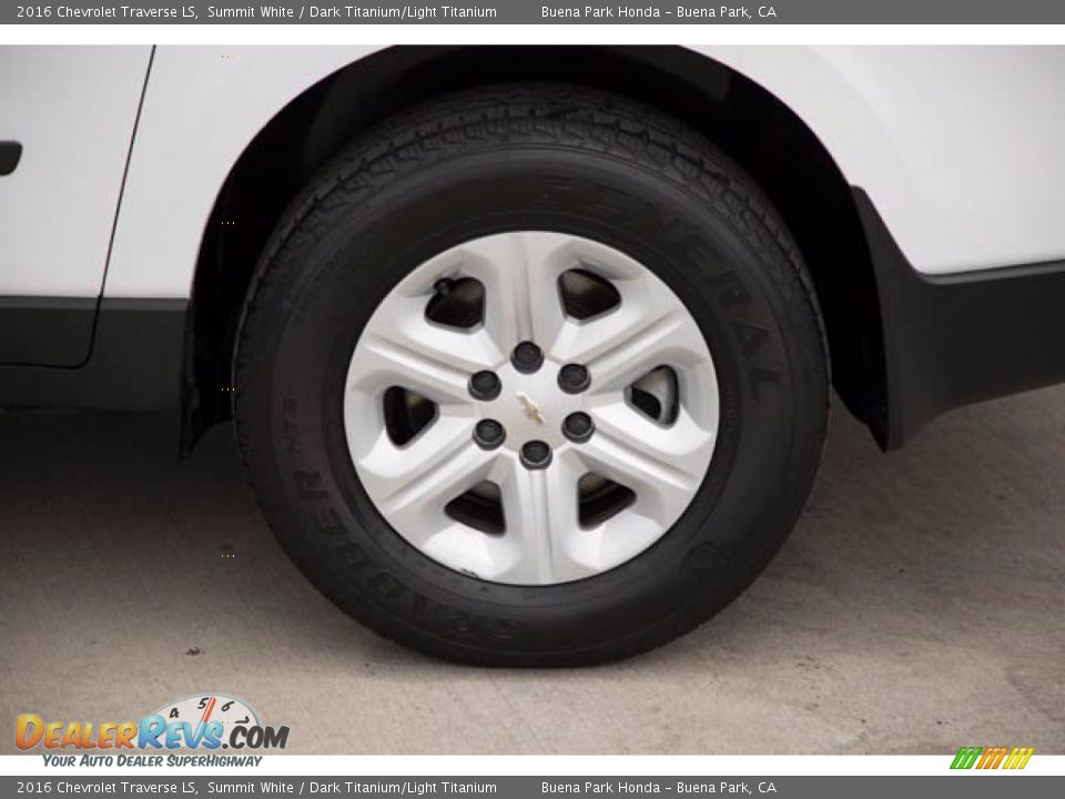 2016 Chevrolet Traverse LS Summit White / Dark Titanium/Light Titanium Photo #34