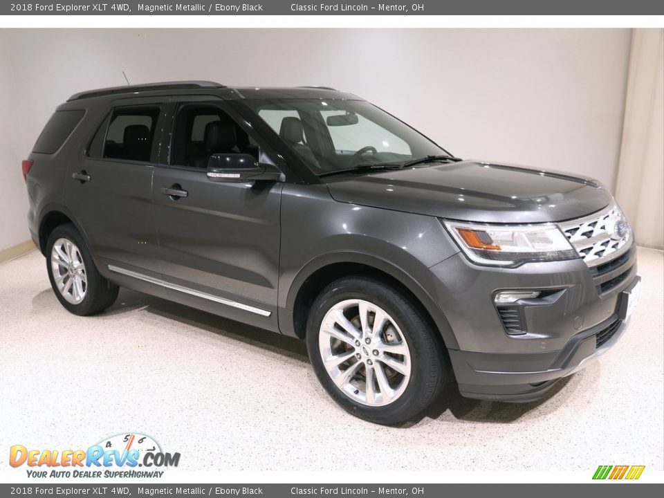 2018 Ford Explorer XLT 4WD Magnetic Metallic / Ebony Black Photo #1
