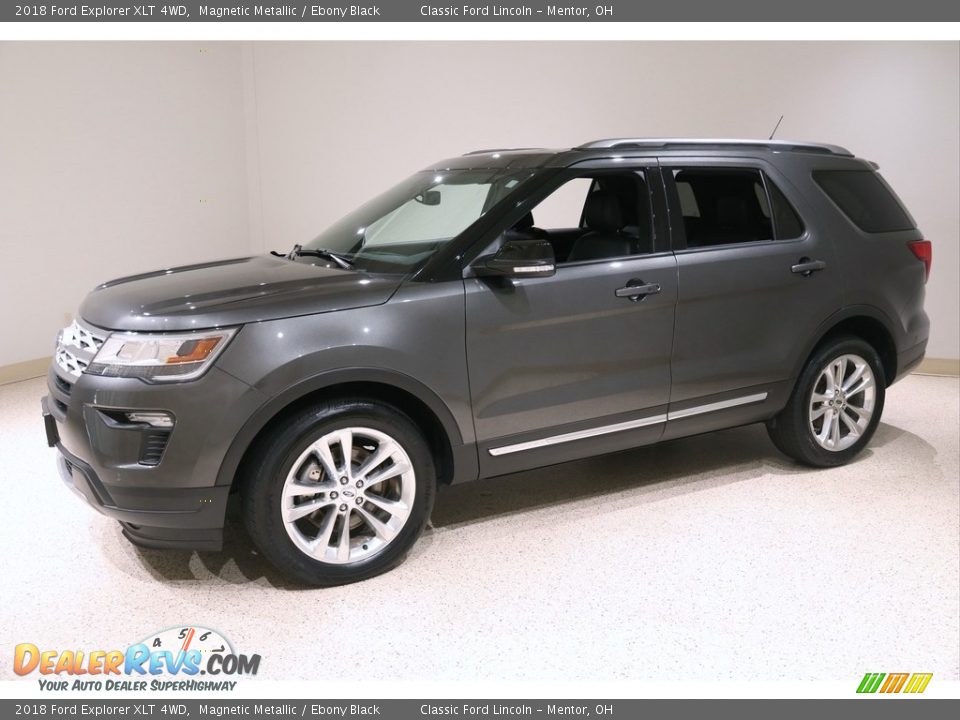 2018 Ford Explorer XLT 4WD Magnetic Metallic / Ebony Black Photo #3