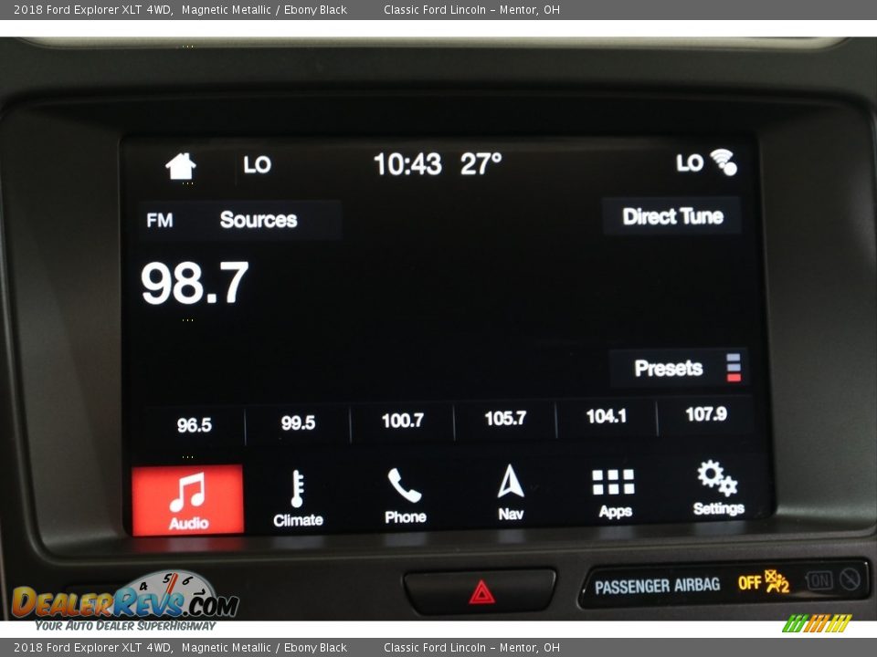 2018 Ford Explorer XLT 4WD Magnetic Metallic / Ebony Black Photo #11