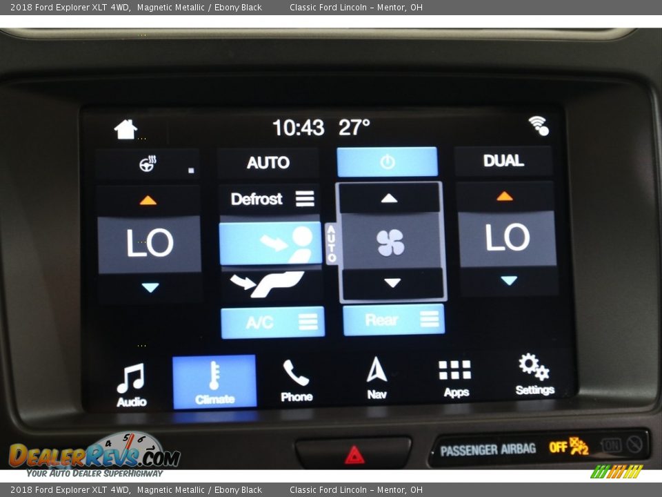 2018 Ford Explorer XLT 4WD Magnetic Metallic / Ebony Black Photo #12