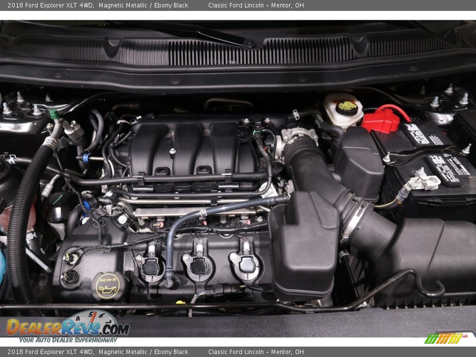 2018 Ford Explorer XLT 4WD Magnetic Metallic / Ebony Black Photo #24