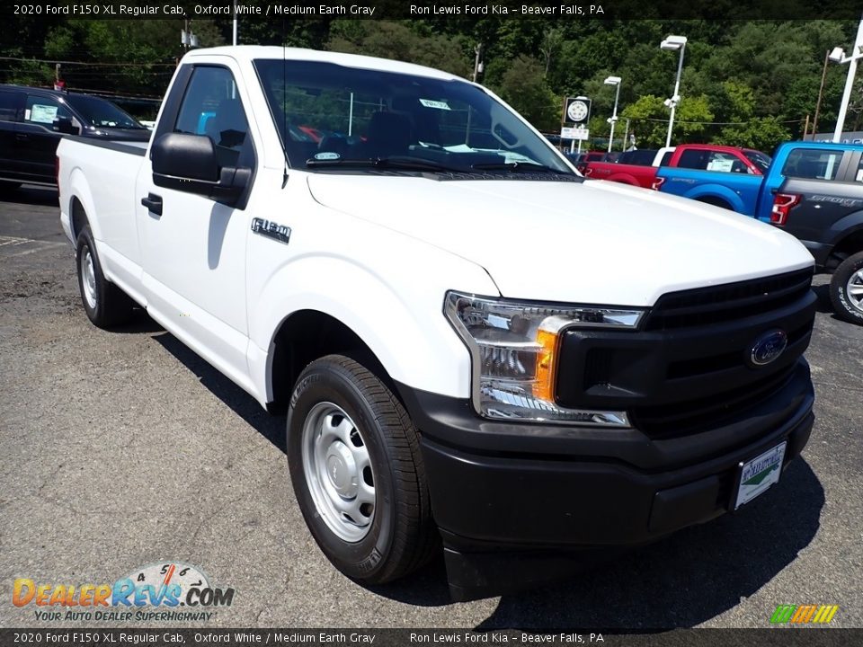2020 Ford F150 XL Regular Cab Oxford White / Medium Earth Gray Photo #3