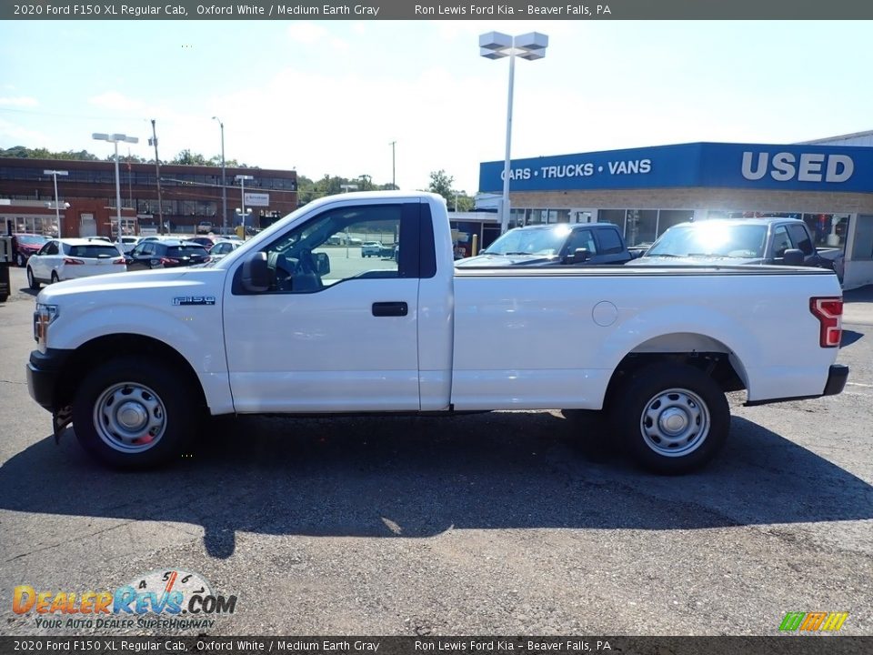 2020 Ford F150 XL Regular Cab Oxford White / Medium Earth Gray Photo #6