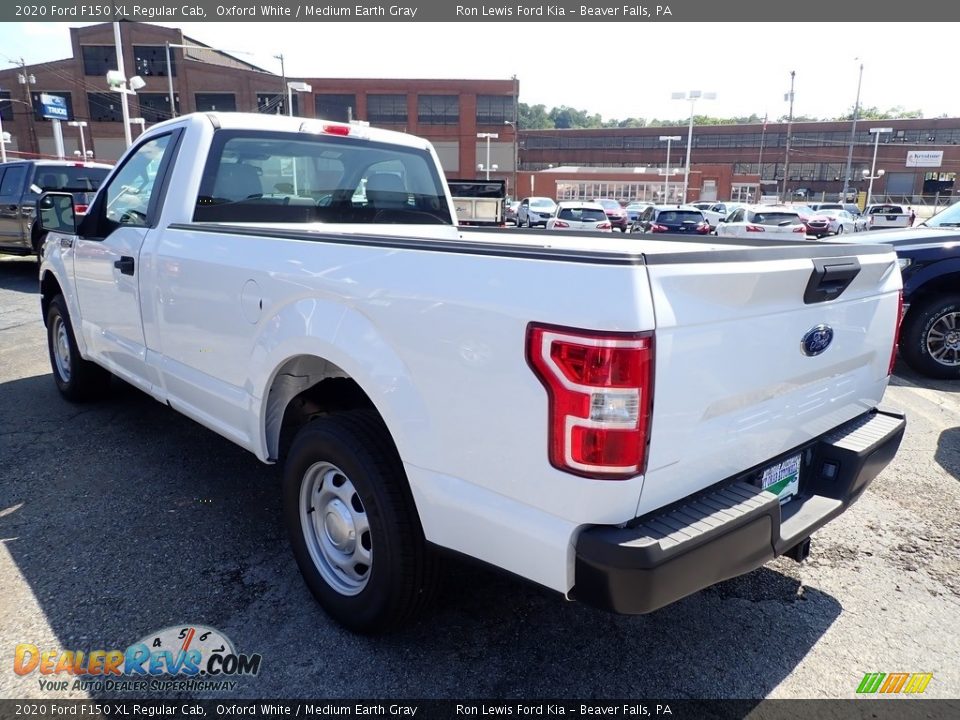 2020 Ford F150 XL Regular Cab Oxford White / Medium Earth Gray Photo #7