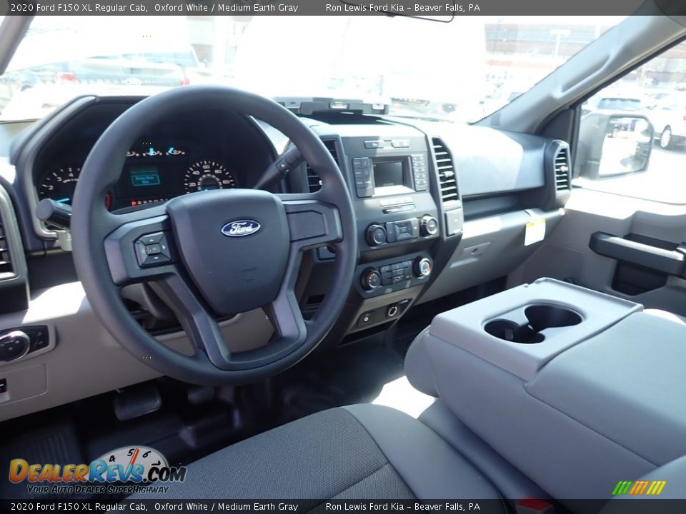 2020 Ford F150 XL Regular Cab Oxford White / Medium Earth Gray Photo #16