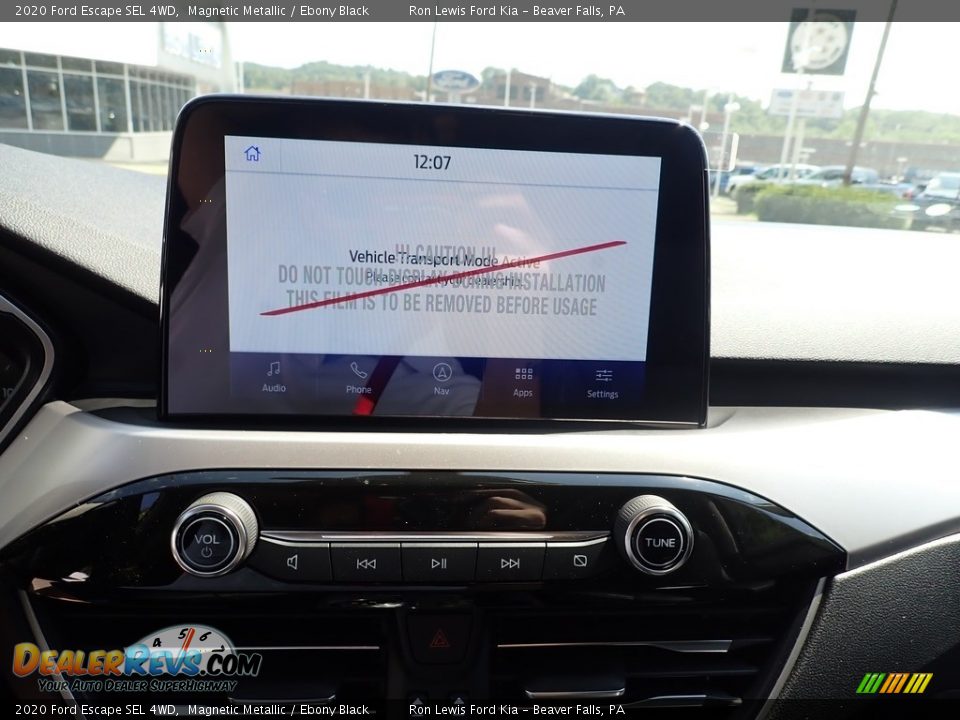 2020 Ford Escape SEL 4WD Magnetic Metallic / Ebony Black Photo #14