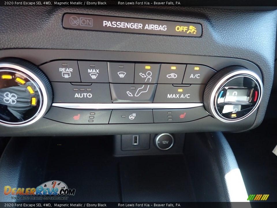 2020 Ford Escape SEL 4WD Magnetic Metallic / Ebony Black Photo #16