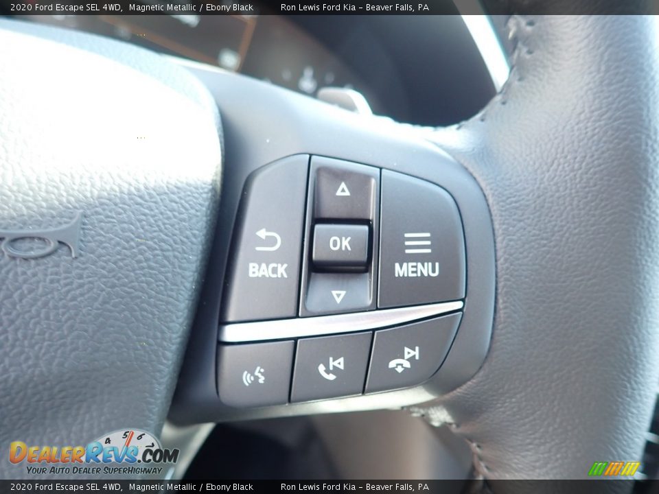 2020 Ford Escape SEL 4WD Magnetic Metallic / Ebony Black Photo #17