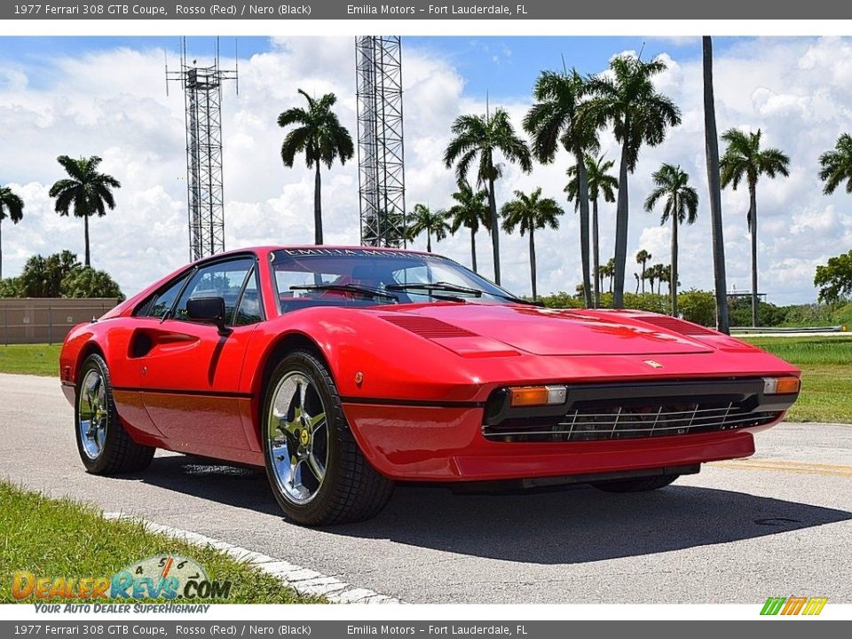 Front 3/4 View of 1977 Ferrari 308 GTB Coupe Photo #1