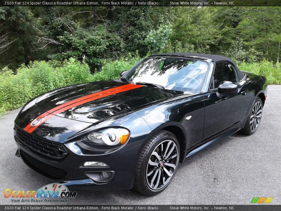 2020 Fiat 124 Spider Classica Roadster Urbana Edition Forte Black Metallic / Nero (Black) Photo #2
