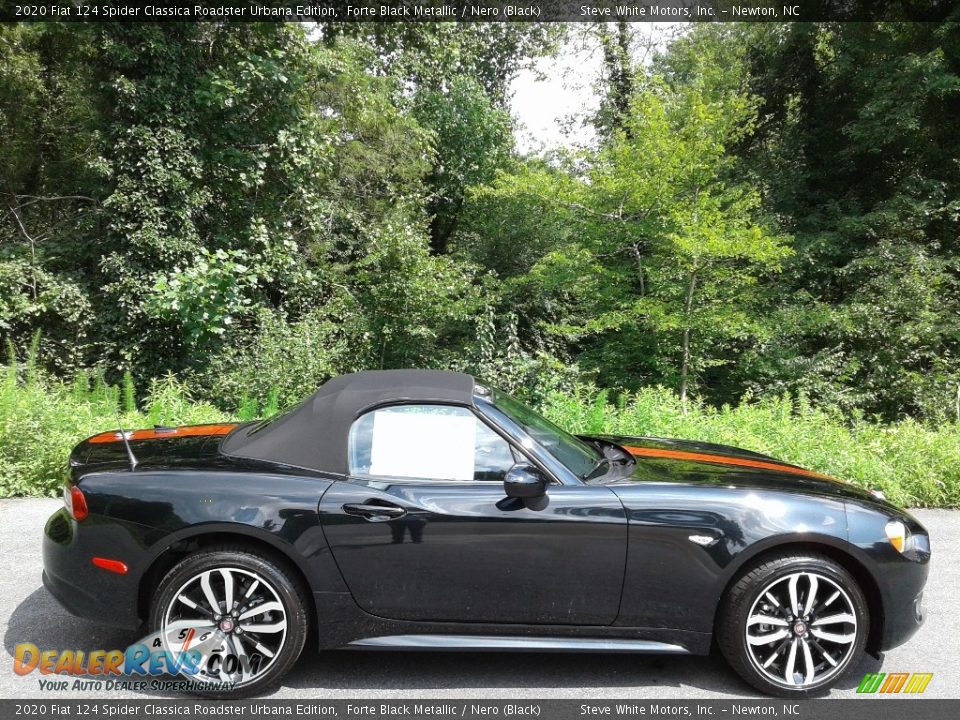 2020 Fiat 124 Spider Classica Roadster Urbana Edition Forte Black Metallic / Nero (Black) Photo #6