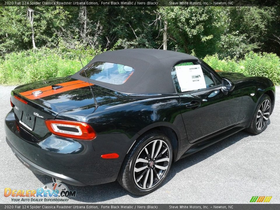 2020 Fiat 124 Spider Classica Roadster Urbana Edition Forte Black Metallic / Nero (Black) Photo #7