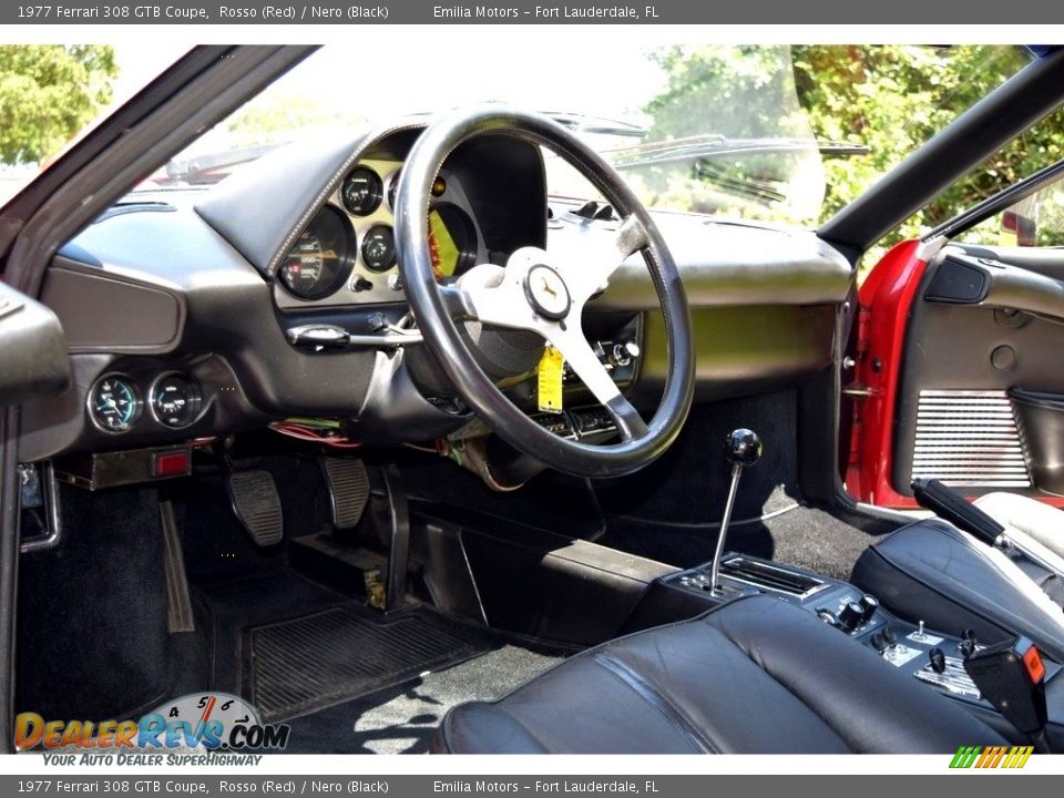 Nero (Black) Interior - 1977 Ferrari 308 GTB Coupe Photo #38