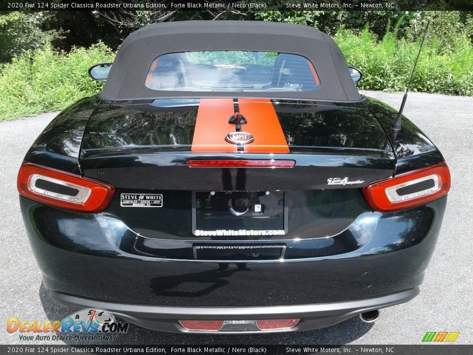 2020 Fiat 124 Spider Classica Roadster Urbana Edition Forte Black Metallic / Nero (Black) Photo #8