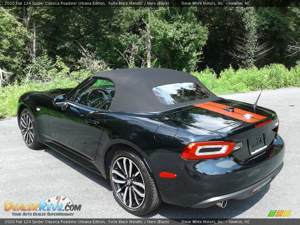 2020 Fiat 124 Spider Classica Roadster Urbana Edition Forte Black Metallic / Nero (Black) Photo #9