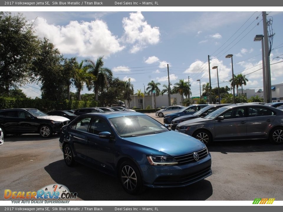 2017 Volkswagen Jetta SE Silk Blue Metallic / Titan Black Photo #1