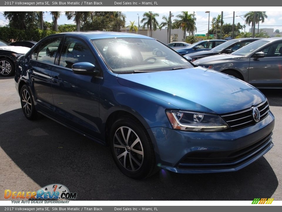 2017 Volkswagen Jetta SE Silk Blue Metallic / Titan Black Photo #2