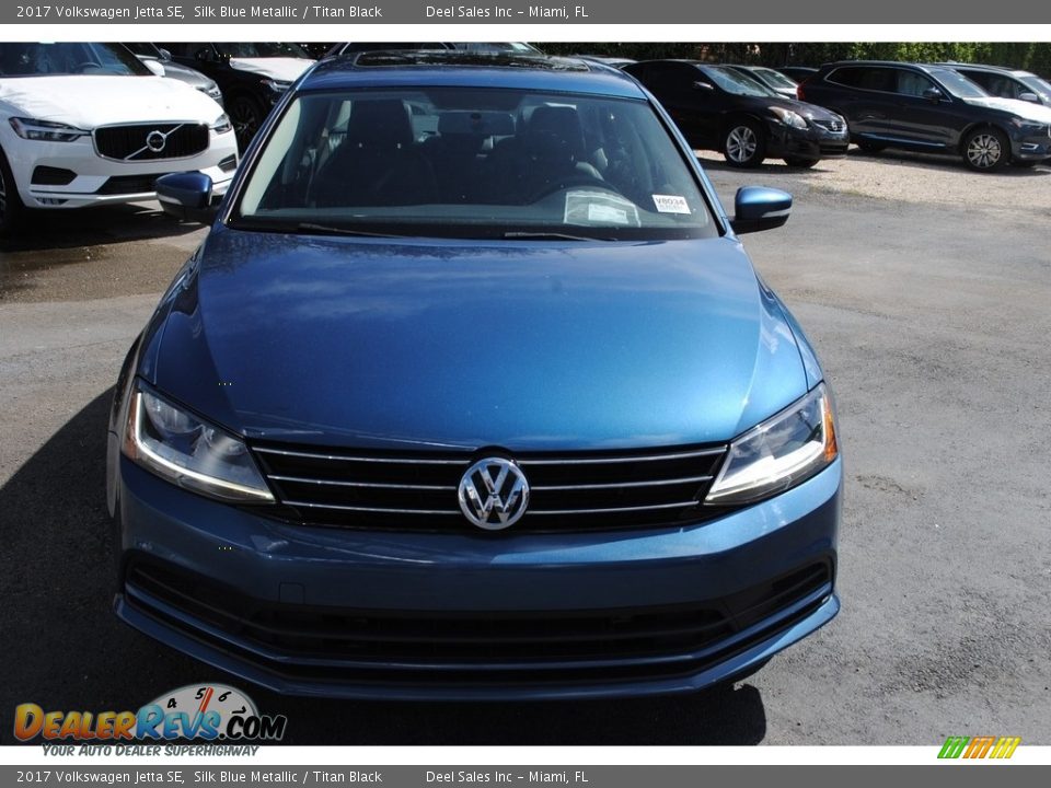 2017 Volkswagen Jetta SE Silk Blue Metallic / Titan Black Photo #3