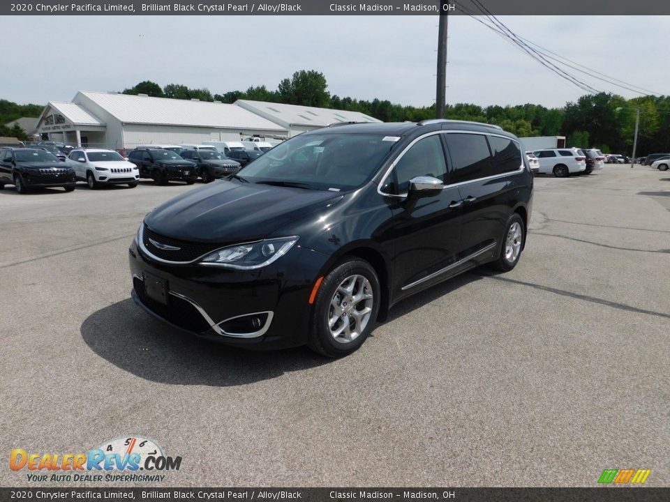 2020 Chrysler Pacifica Limited Brilliant Black Crystal Pearl / Alloy/Black Photo #2