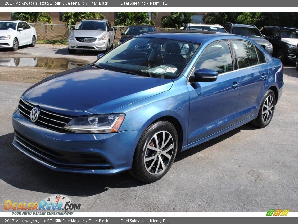2017 Volkswagen Jetta SE Silk Blue Metallic / Titan Black Photo #4