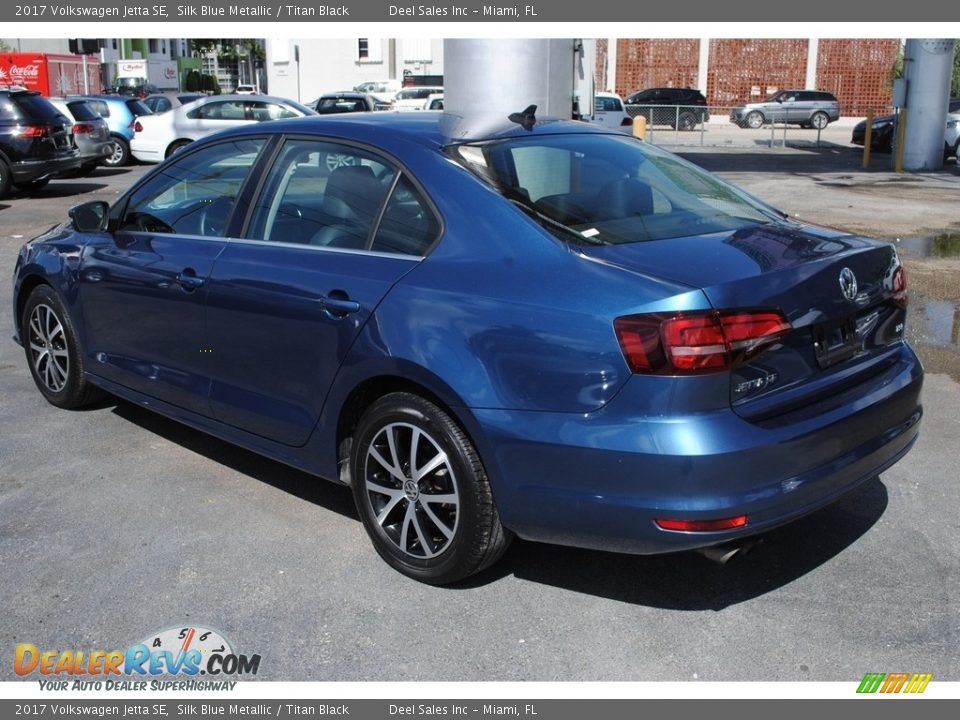 2017 Volkswagen Jetta SE Silk Blue Metallic / Titan Black Photo #6