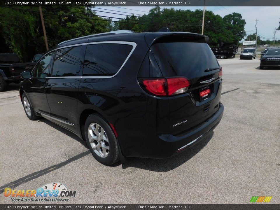 2020 Chrysler Pacifica Limited Brilliant Black Crystal Pearl / Alloy/Black Photo #5
