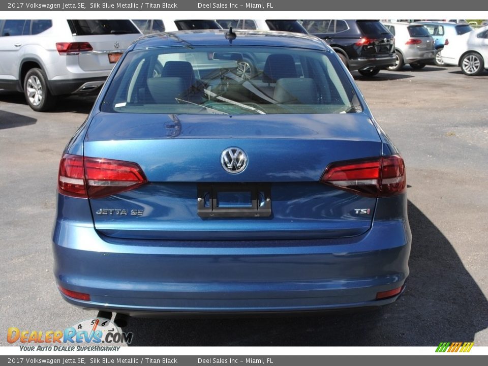 2017 Volkswagen Jetta SE Silk Blue Metallic / Titan Black Photo #8