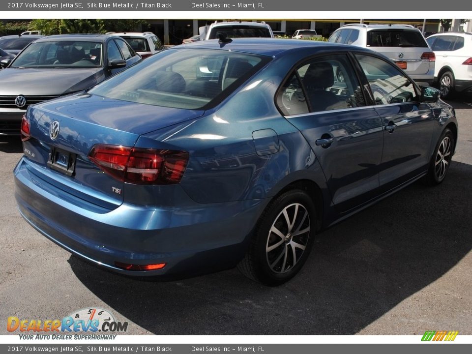 2017 Volkswagen Jetta SE Silk Blue Metallic / Titan Black Photo #9