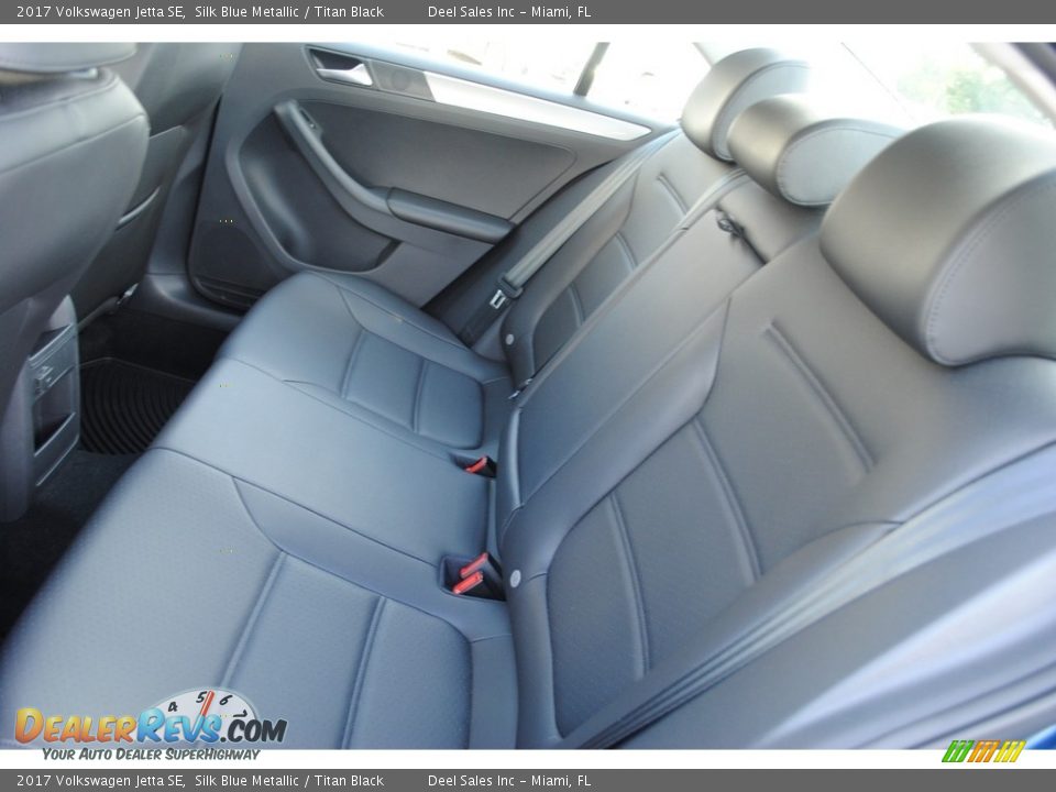 2017 Volkswagen Jetta SE Silk Blue Metallic / Titan Black Photo #11