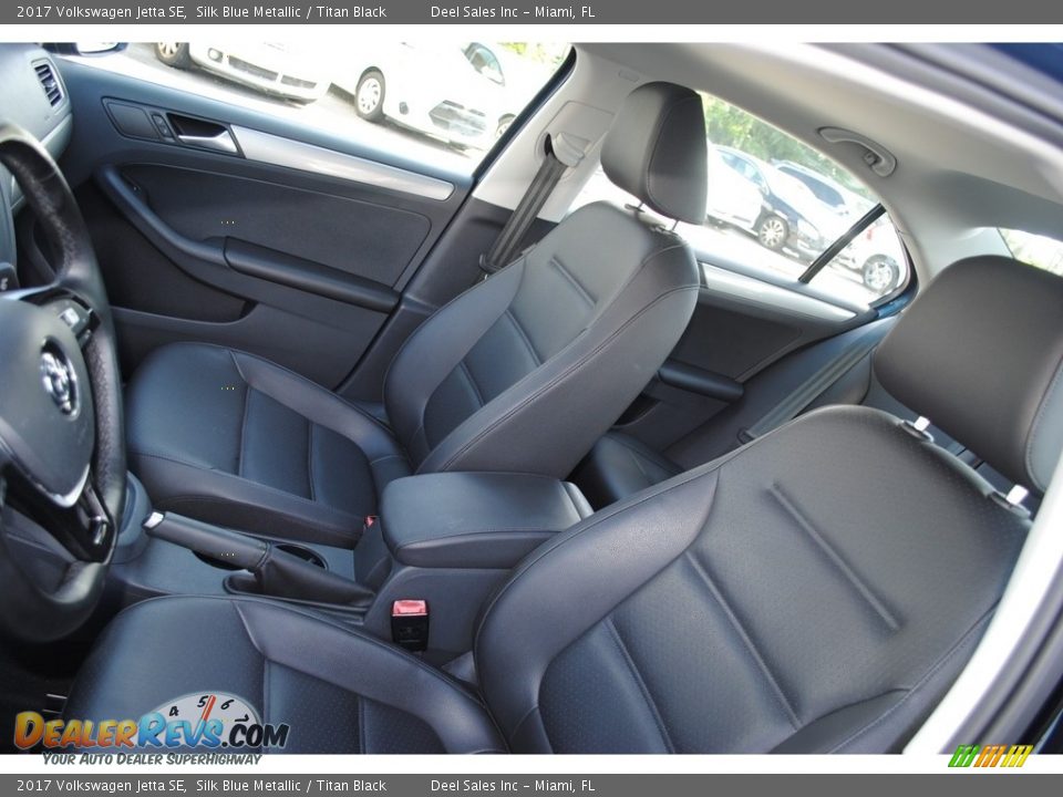 2017 Volkswagen Jetta SE Silk Blue Metallic / Titan Black Photo #12