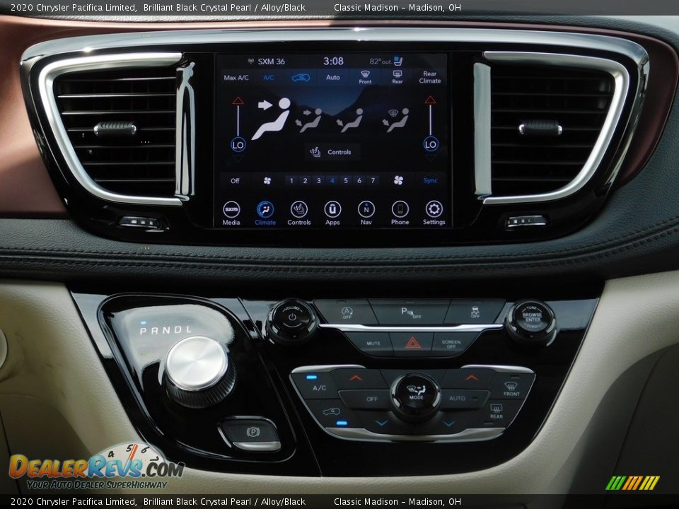 2020 Chrysler Pacifica Limited Brilliant Black Crystal Pearl / Alloy/Black Photo #13