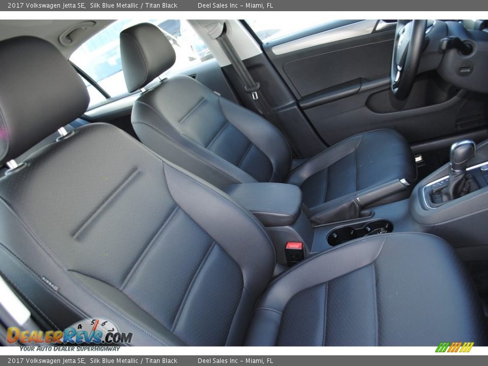 2017 Volkswagen Jetta SE Silk Blue Metallic / Titan Black Photo #18