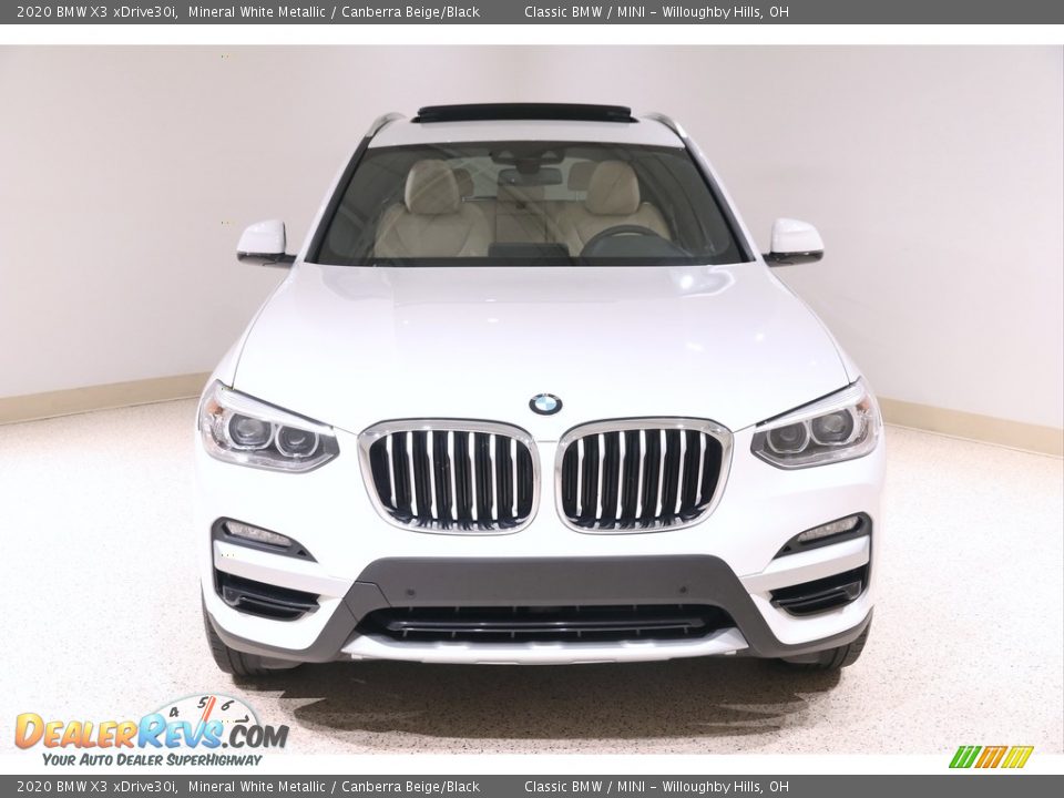 2020 BMW X3 xDrive30i Mineral White Metallic / Canberra Beige/Black Photo #2