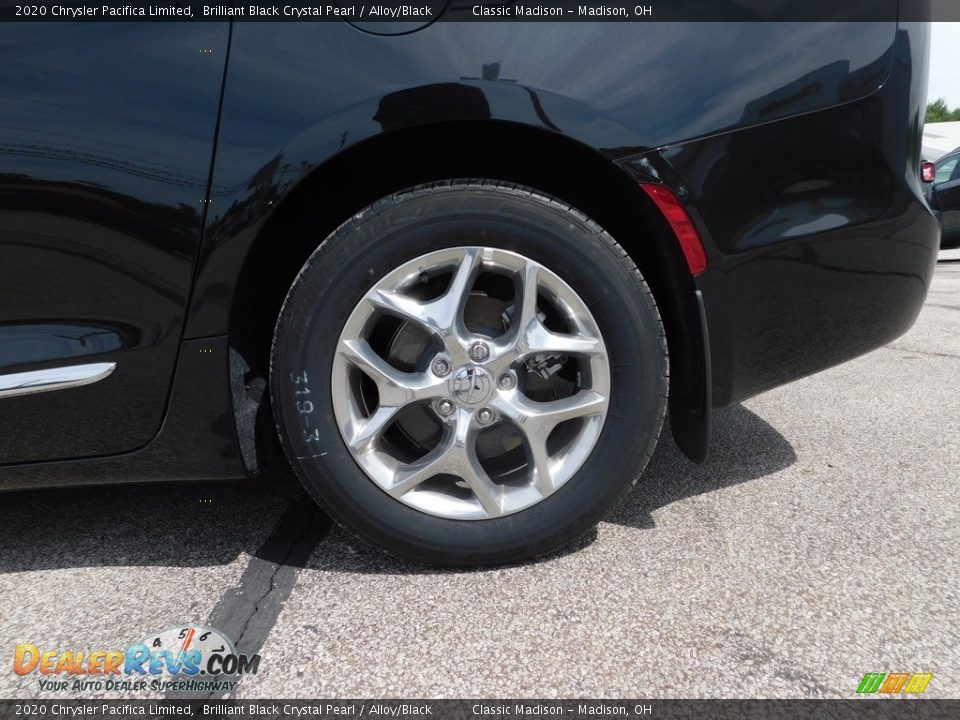 2020 Chrysler Pacifica Limited Brilliant Black Crystal Pearl / Alloy/Black Photo #15