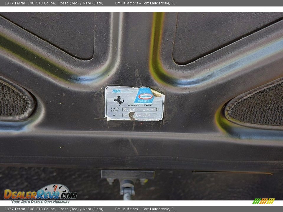 1977 Ferrari 308 GTB Coupe Rosso (Red) / Nero (Black) Photo #68