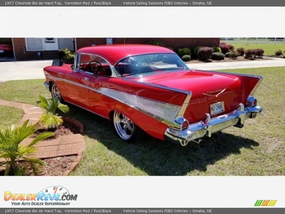 1957 Chevrolet Bel Air Hard Top Vermillion Red / Red/Black Photo #1