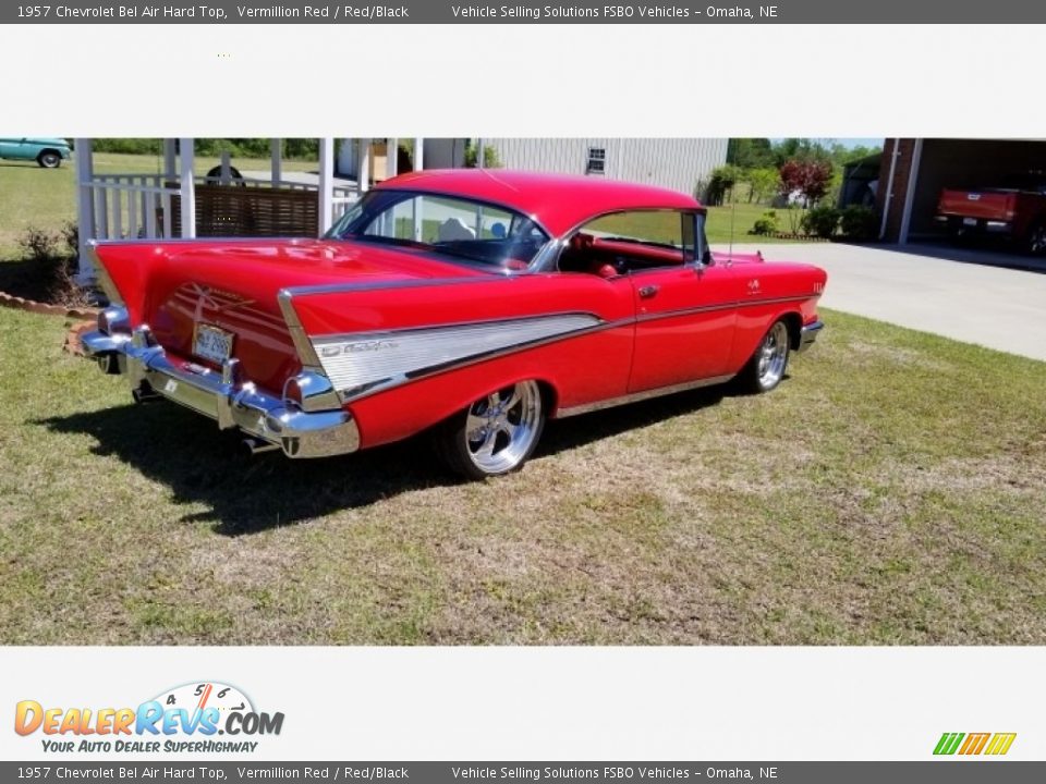 1957 Chevrolet Bel Air Hard Top Vermillion Red / Red/Black Photo #6