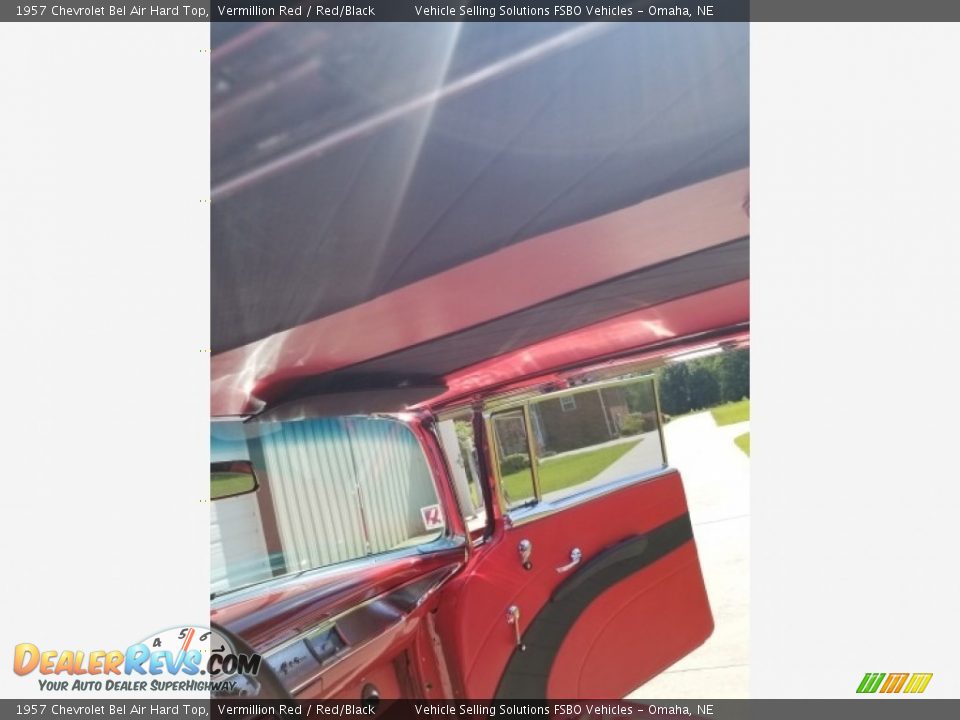 1957 Chevrolet Bel Air Hard Top Vermillion Red / Red/Black Photo #10