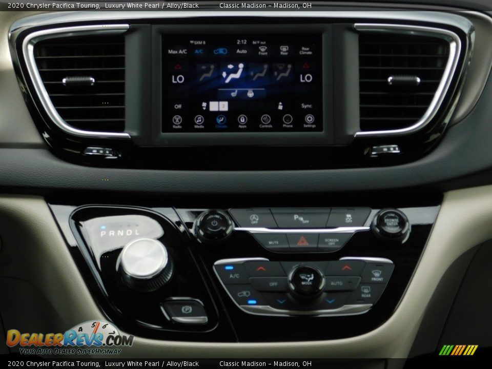 2020 Chrysler Pacifica Touring Luxury White Pearl / Alloy/Black Photo #13