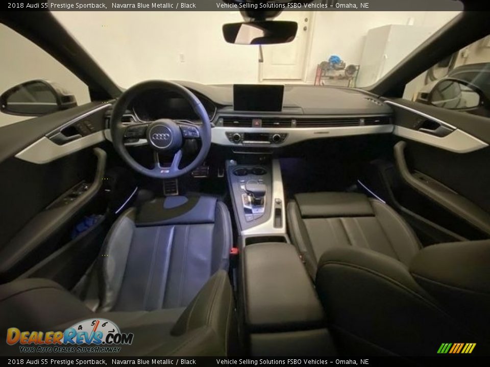 Black Interior - 2018 Audi S5 Prestige Sportback Photo #3