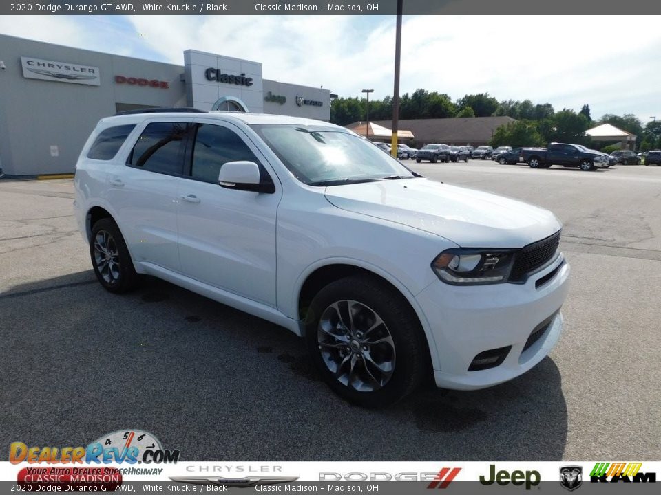 2020 Dodge Durango GT AWD White Knuckle / Black Photo #1