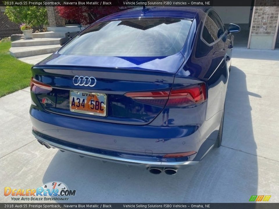 2018 Audi S5 Prestige Sportback Navarra Blue Metallic / Black Photo #11