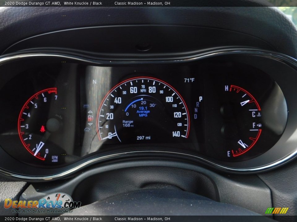 2020 Dodge Durango GT AWD White Knuckle / Black Photo #12