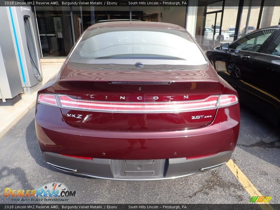 2018 Lincoln MKZ Reserve AWD Burgundy Velvet Metallic / Ebony Photo #3