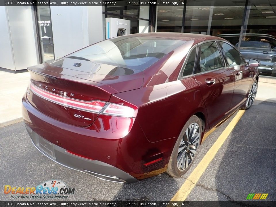 2018 Lincoln MKZ Reserve AWD Burgundy Velvet Metallic / Ebony Photo #4