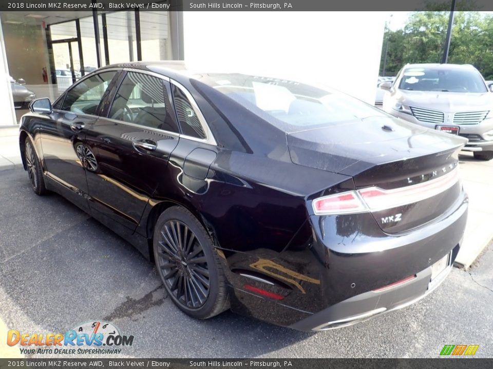 2018 Lincoln MKZ Reserve AWD Black Velvet / Ebony Photo #2