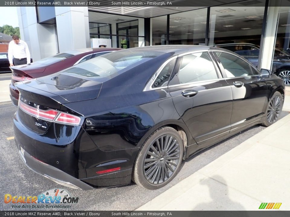 2018 Lincoln MKZ Reserve AWD Black Velvet / Ebony Photo #3