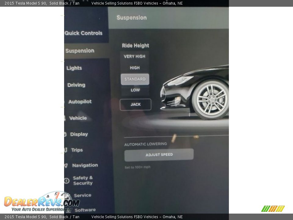2015 Tesla Model S 90 Solid Black / Tan Photo #19