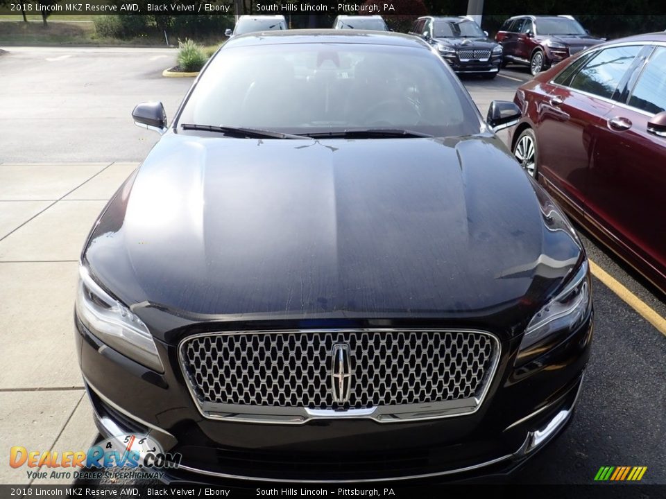 2018 Lincoln MKZ Reserve AWD Black Velvet / Ebony Photo #5